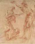 Magnasco Alessandro Lissandrino Baptism. Study for the Painting Landscape with the Baptism of Christ Washington National Gallery - Hermitage